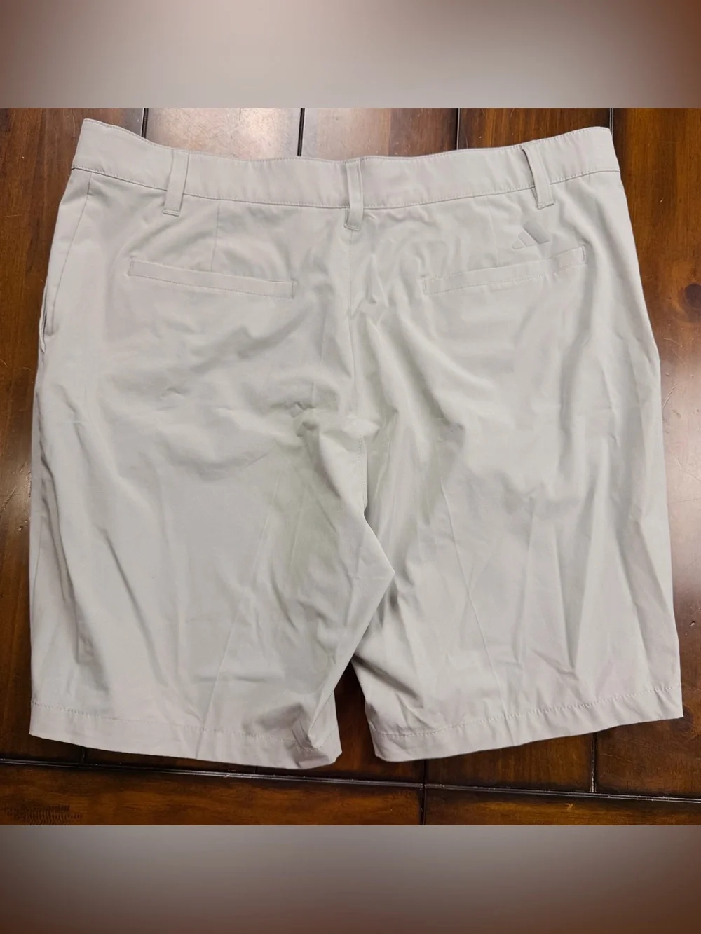 adidas Men's Flat-Front Performance Shorts - Cream